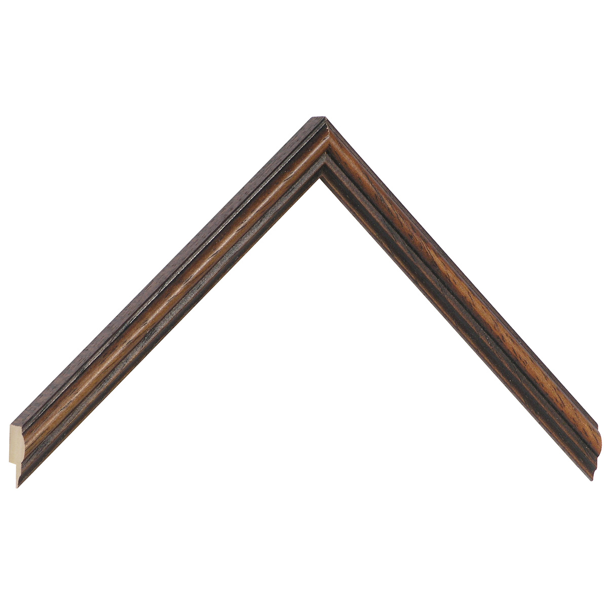 Bilderleiste Ayous 15 mm breit 17 hoch - Nuss antik - Musterwinkel