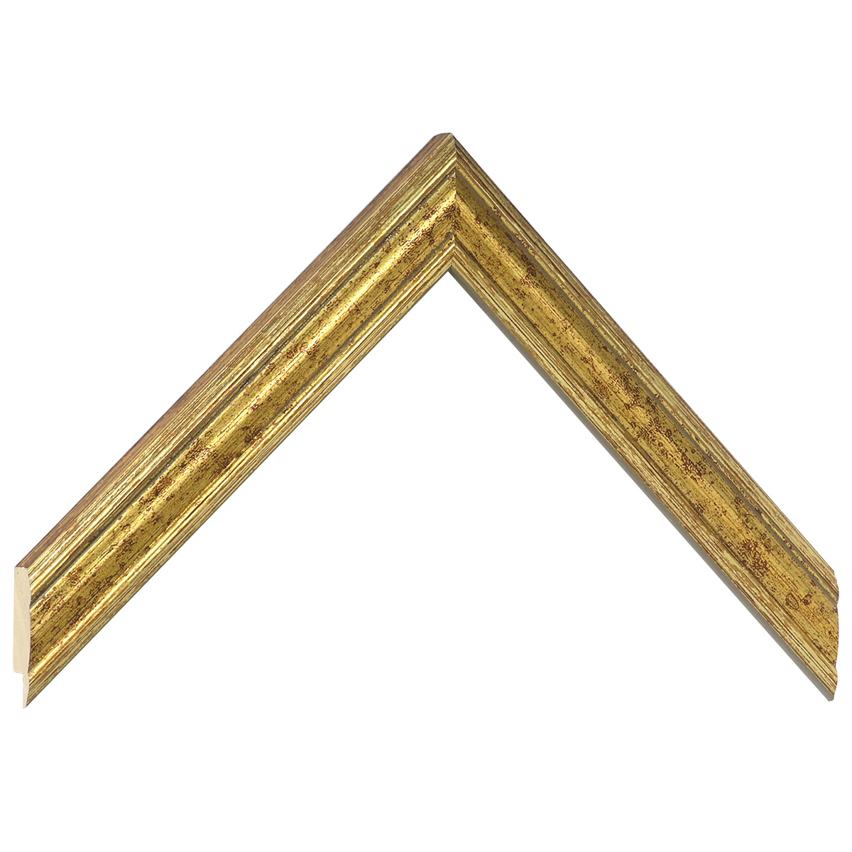 Bilderleiste Ayous 34 mm breit 13 mm hoch - Antikgold - Musterwinkel