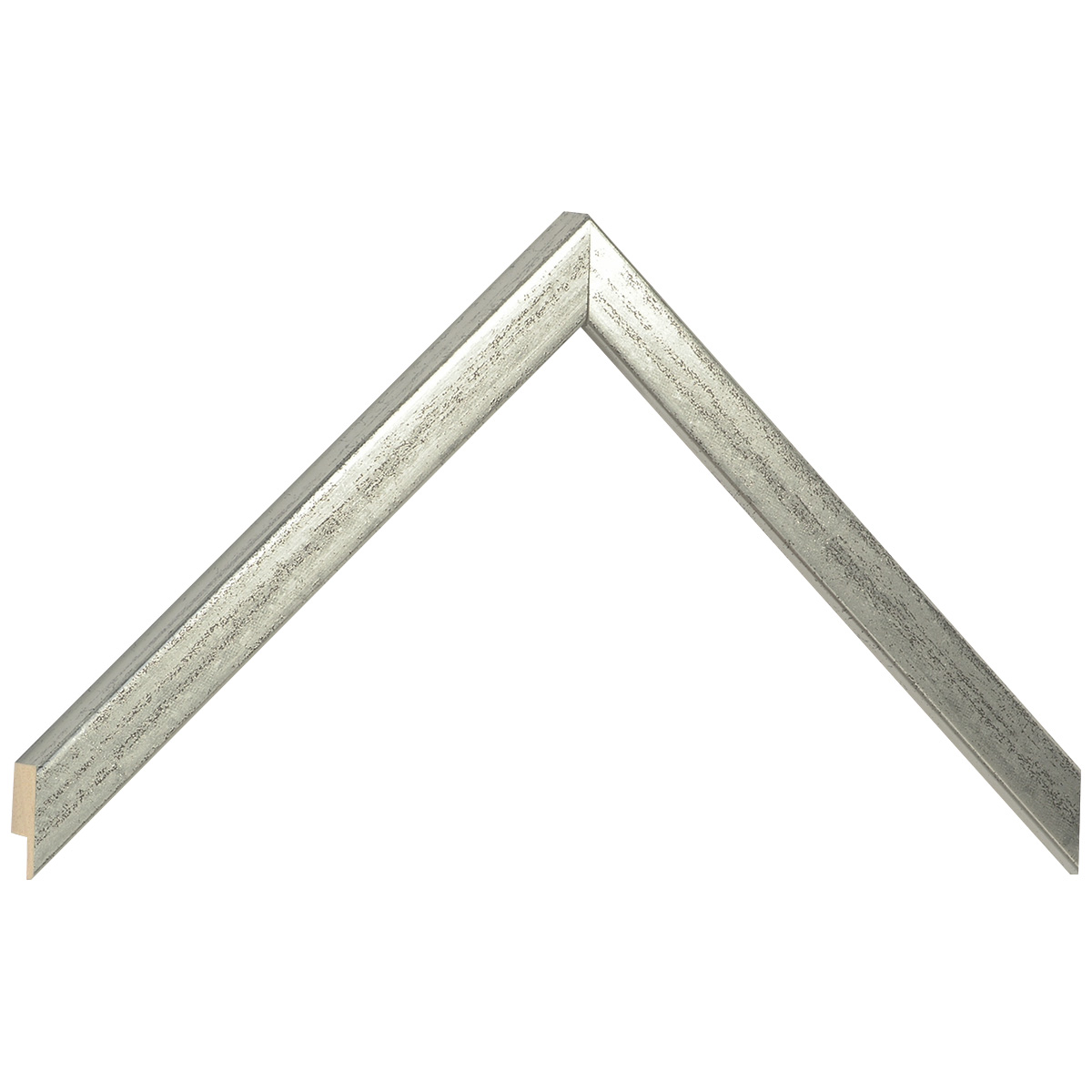 Bilderleiste Ayous flach 15mm breit 14 hoch - SIlber antik - Musterwinkel
