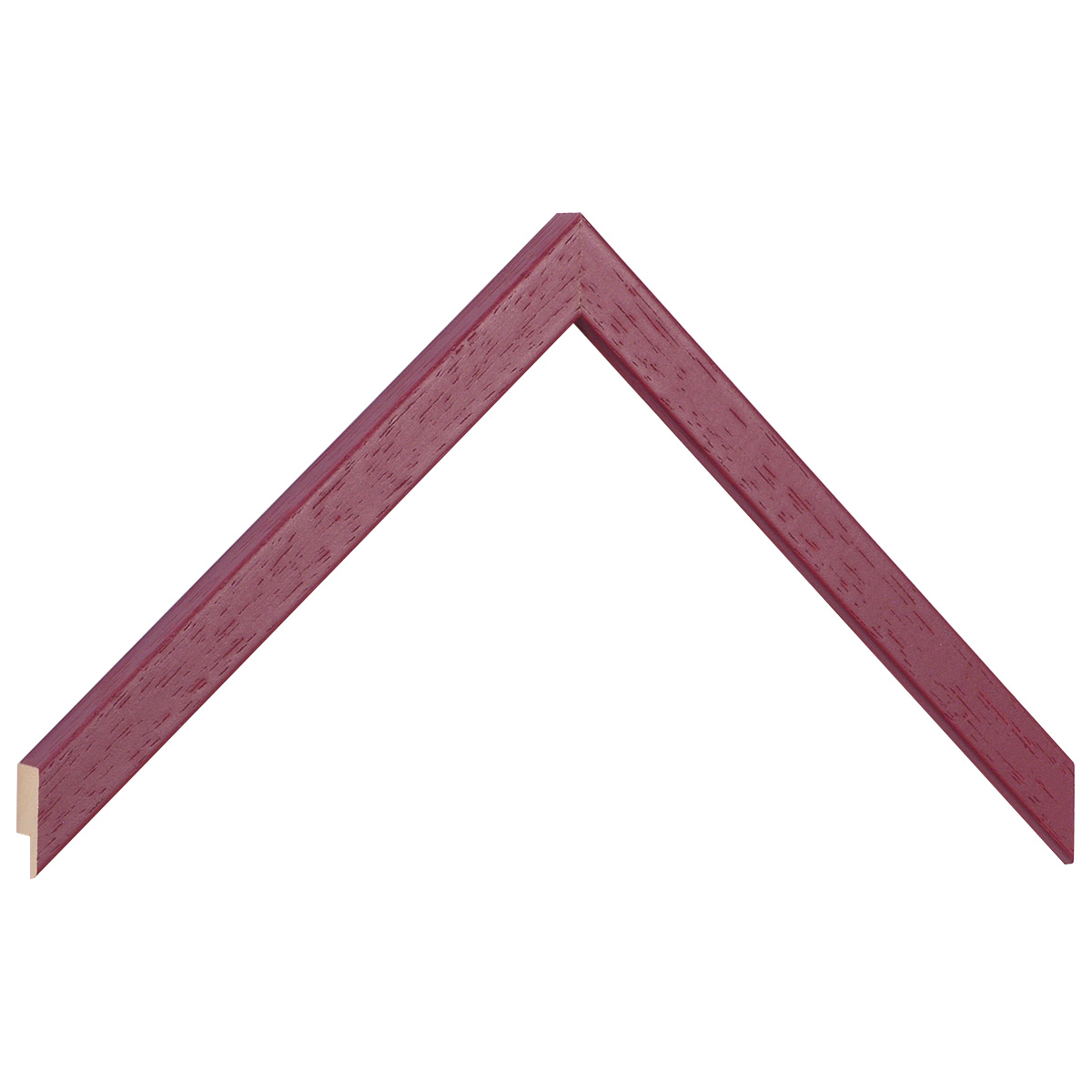 Bilderleiste Ayous flach 15 mm breit 14 hoch - Himbeerrot offenporig - Musterwinkel