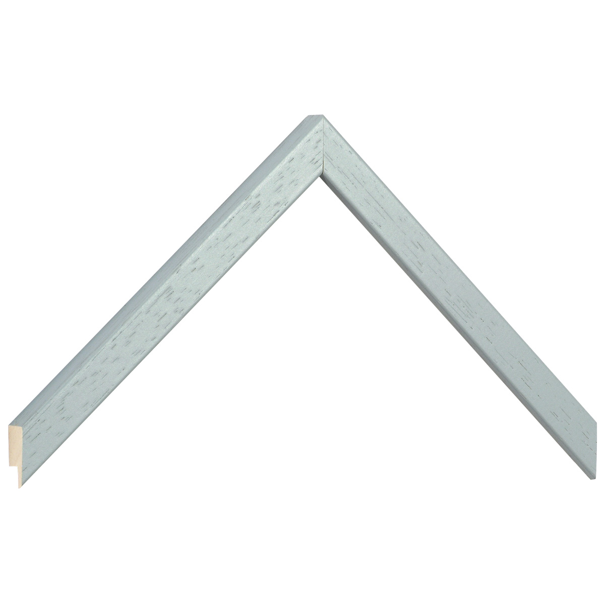 Bilderleiste Ayous flach 15 mm breit 14 hoch - Nebelgrau offenporig - Musterwinkel