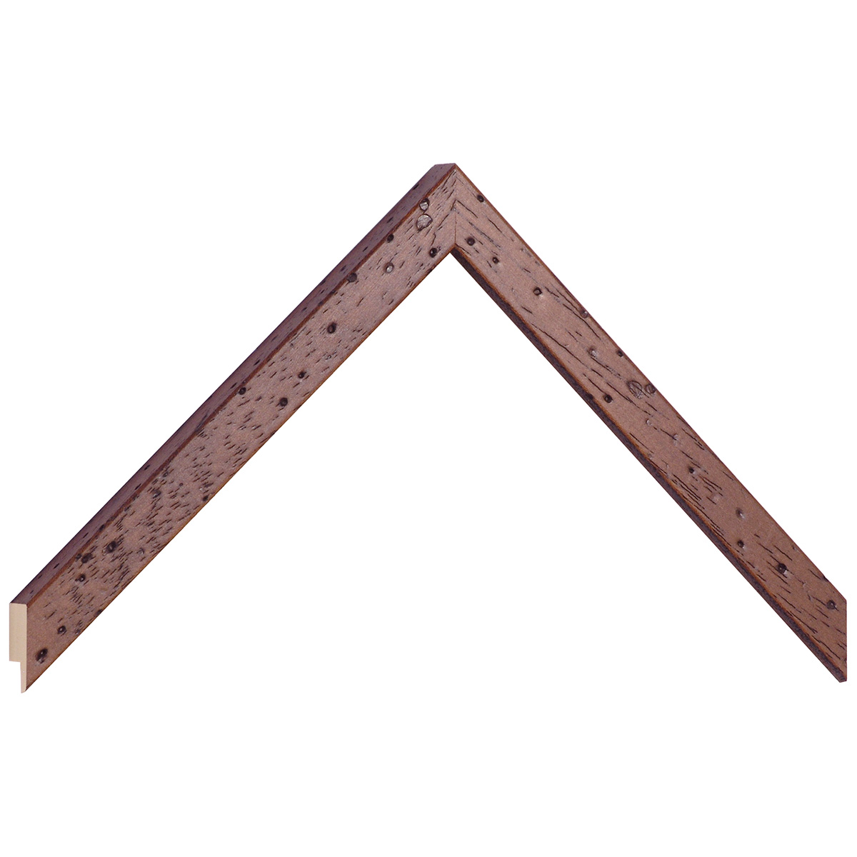 Bilderleiste Ayous flach 15mm breit 14 hoch - Nuss antik - Musterwinkel
