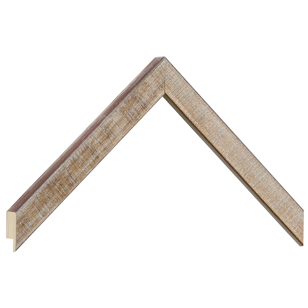 Bilderleiste keilgezinkte Tanne 19 mm breit 21 mm hoch - Mahagoni - Musterwinkel