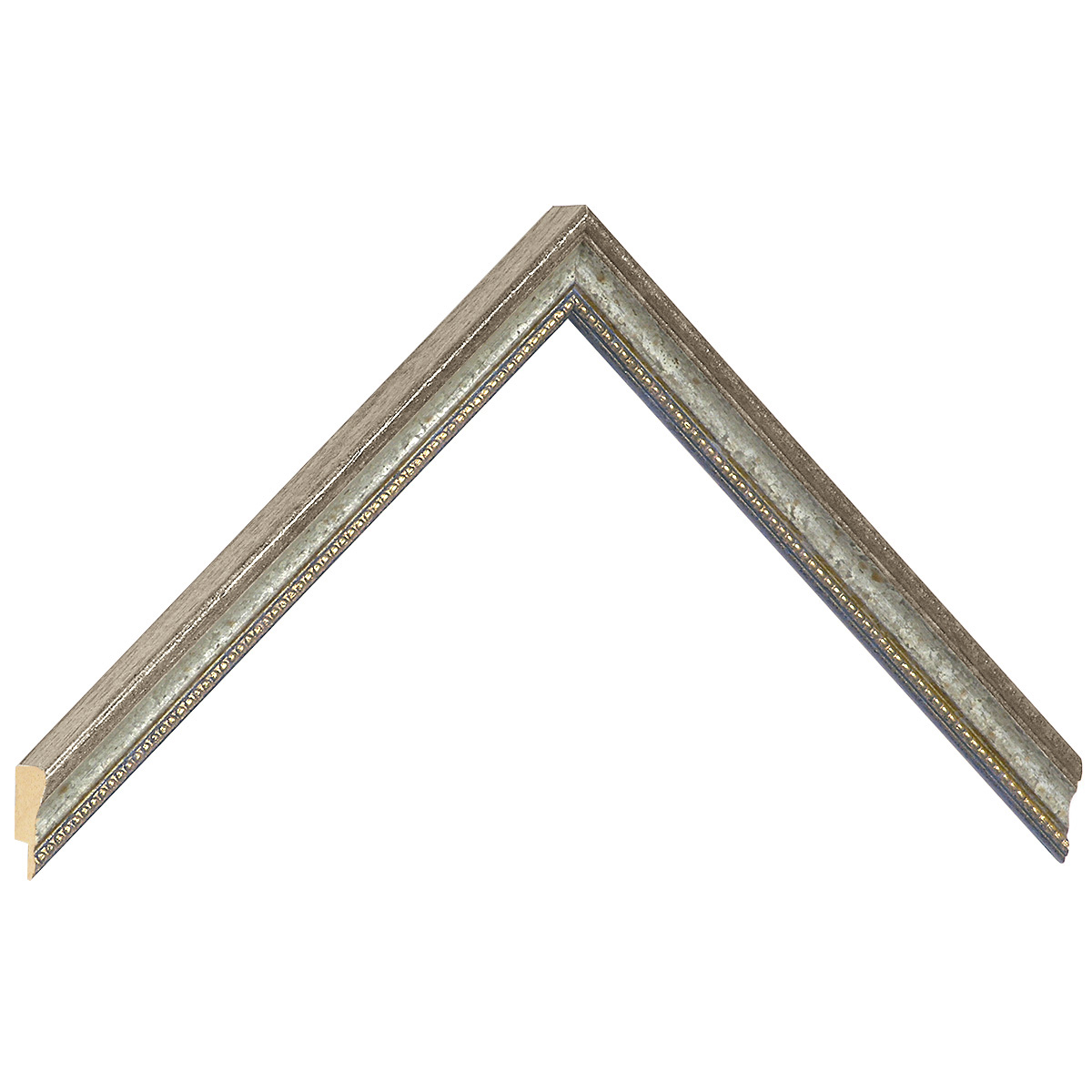 Bilderleiste Ayous 15 mm breit 18 hoch Silber verziert - Musterwinkel