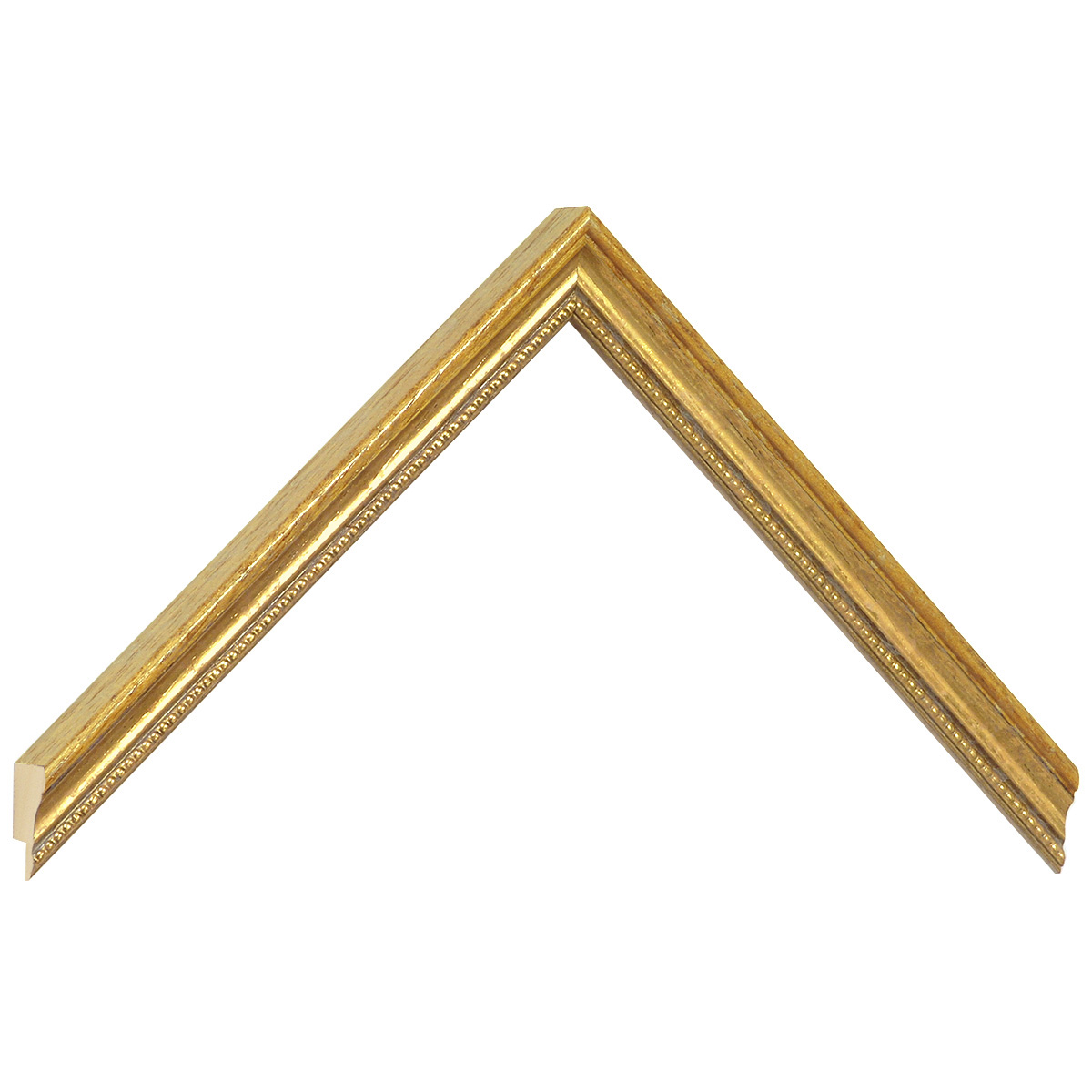 Bilderleiste Ayous 15 mm breit 18 hoch Gold verziert - Musterwinkel