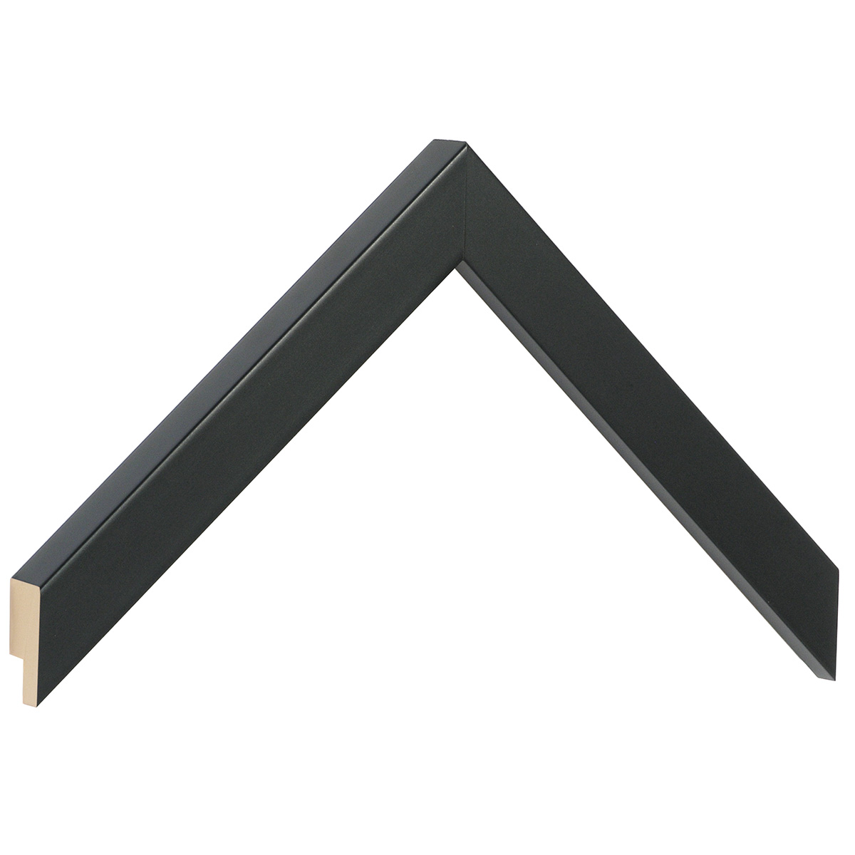 Bilderleiste Ayous 20 mm breit 20 mm hoch - schwarz matt - Musterwinkel