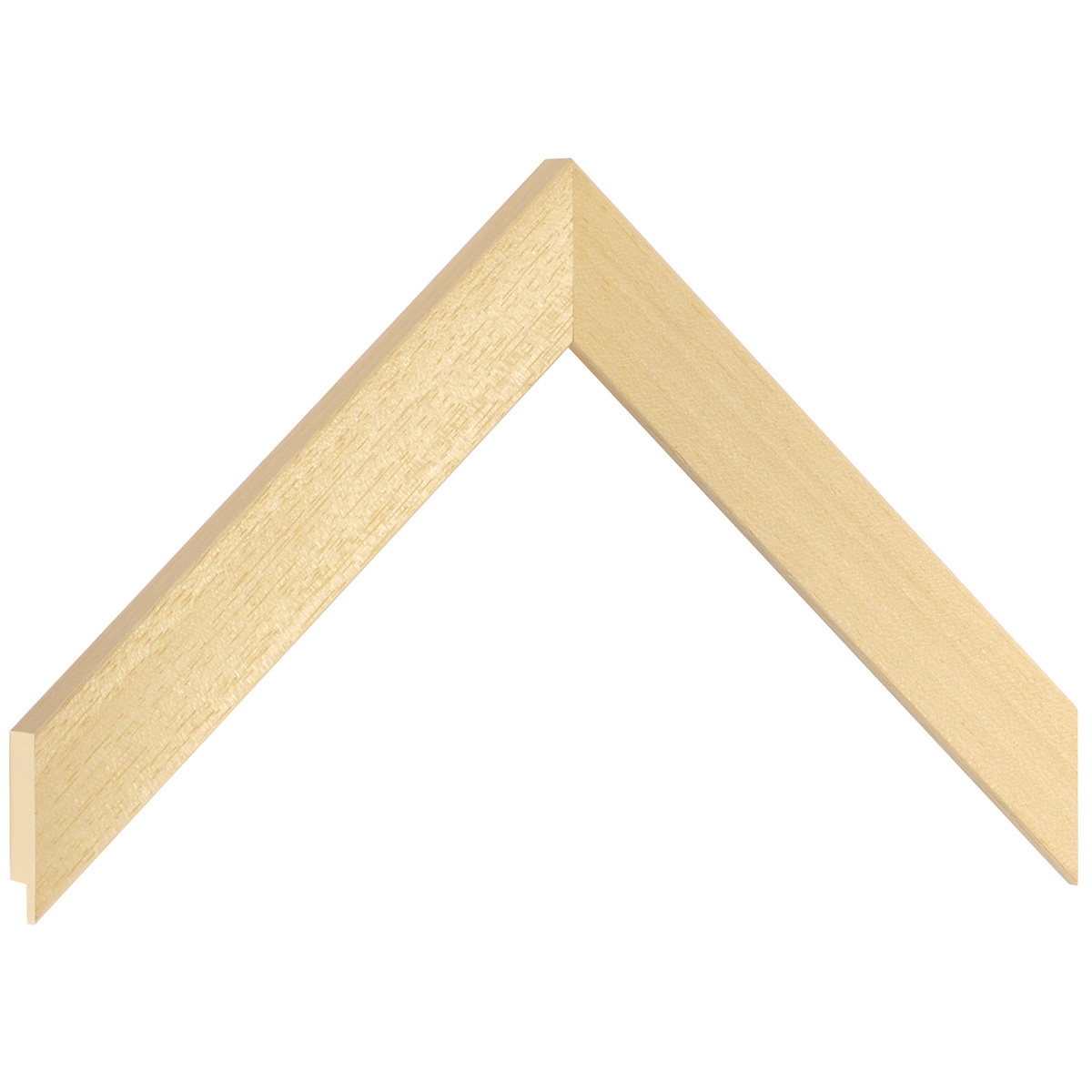Bilderleiste Lindenholz roh - Breite 25 mm - Höhe 15 mm - Musterwinkel
