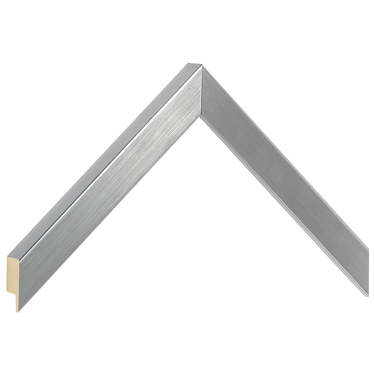 Bilderleiste Ayous flach 20 mm breit 20 hoch - Silber - Musterwinkel