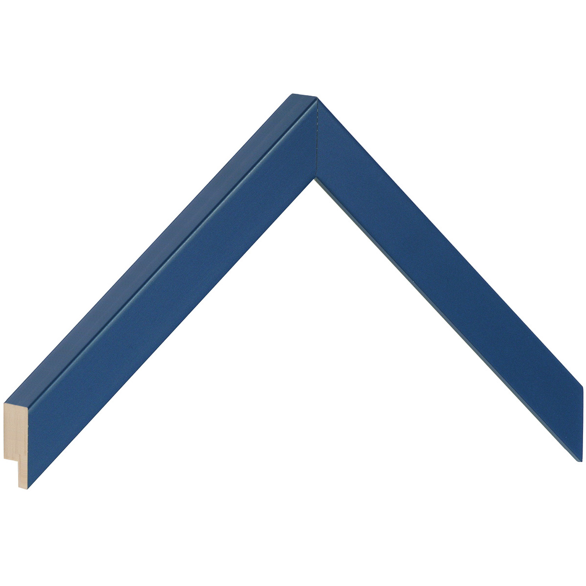 Moulding finger-jointed pine, width 20mm, height 20 - Blue - Musterwinkel