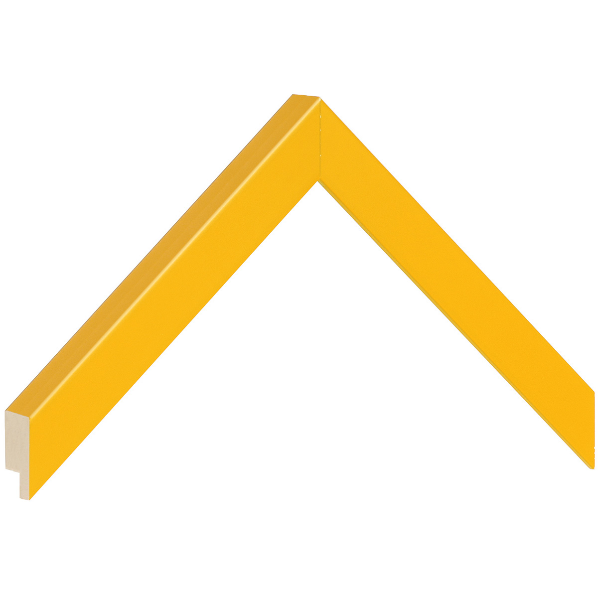 Moulding finger-jointed pine, width 20mm, height 20 - Yellow - Musterwinkel