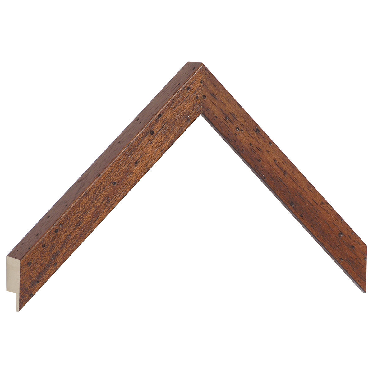 Bilderleiste Ayous flach 20 mm breit 20 hoch - Nuss antik - Musterwinkel