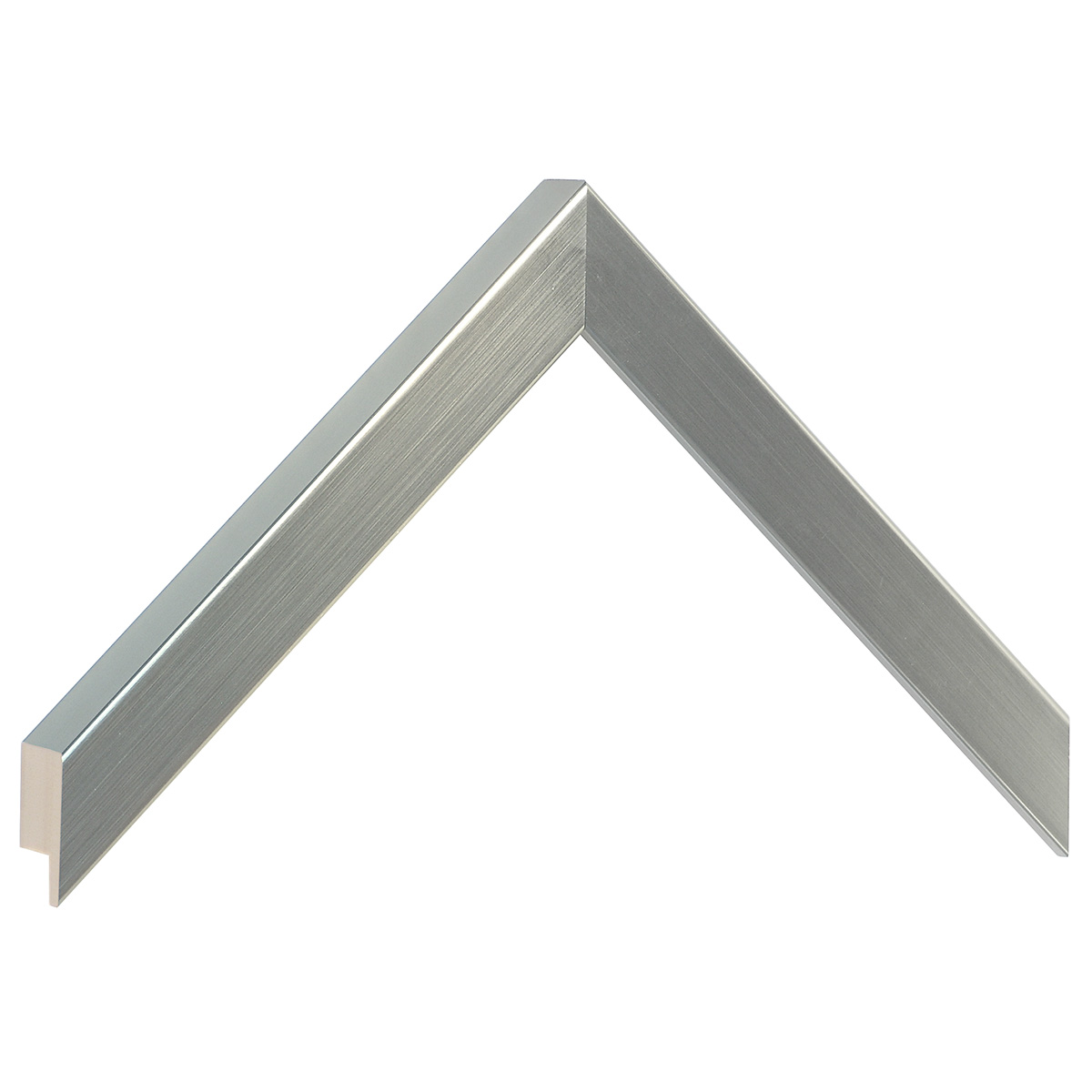 Bilderleiste Ayous flach 20 mm breit 20 hoch - Zinn - Musterwinkel
