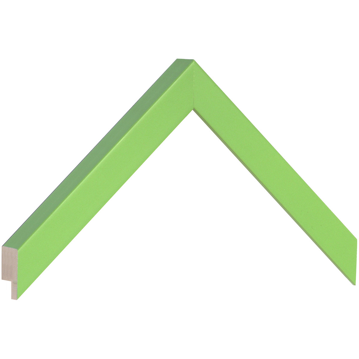 Moulding finger-jointed pine, width 20mm, height 20 - Grass Green - Musterwinkel