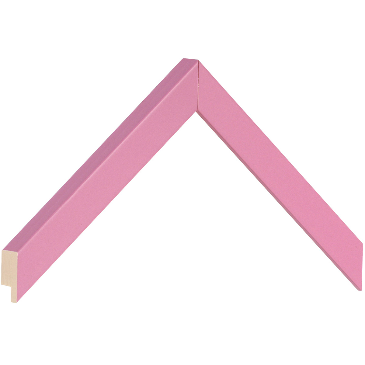 Moulding finger-jointed pine, width 20mm, height 20 - Pink - Musterwinkel
