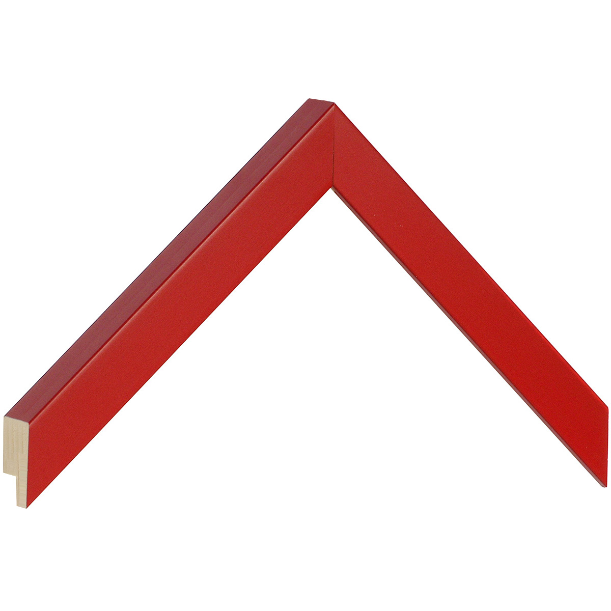 Moulding finger-jointed pine, width 20mm, height 20 - Red - Musterwinkel
