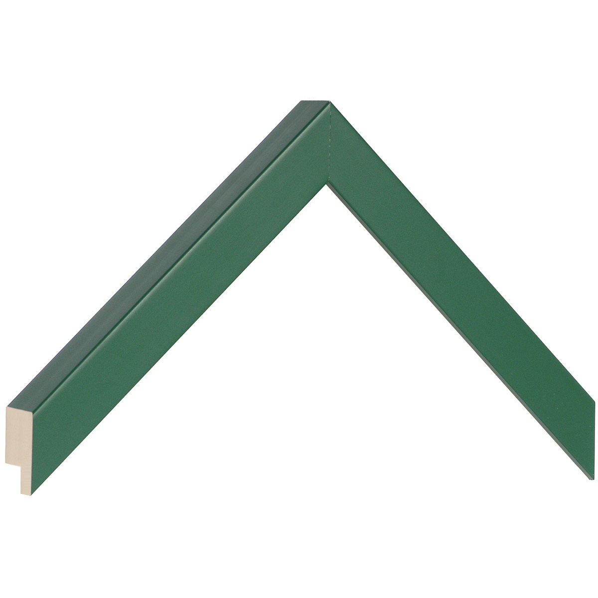 Moulding finger-jointed pine, width 20mm, height 20 - Green - Musterwinkel
