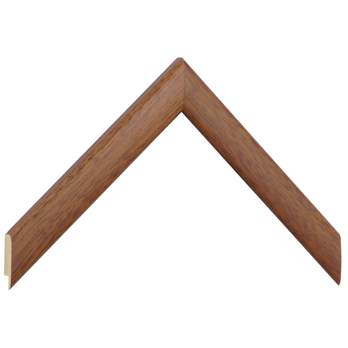 Bilderleiste Ayous 23 mm breit 13 mm hoch - Teak - Musterwinkel