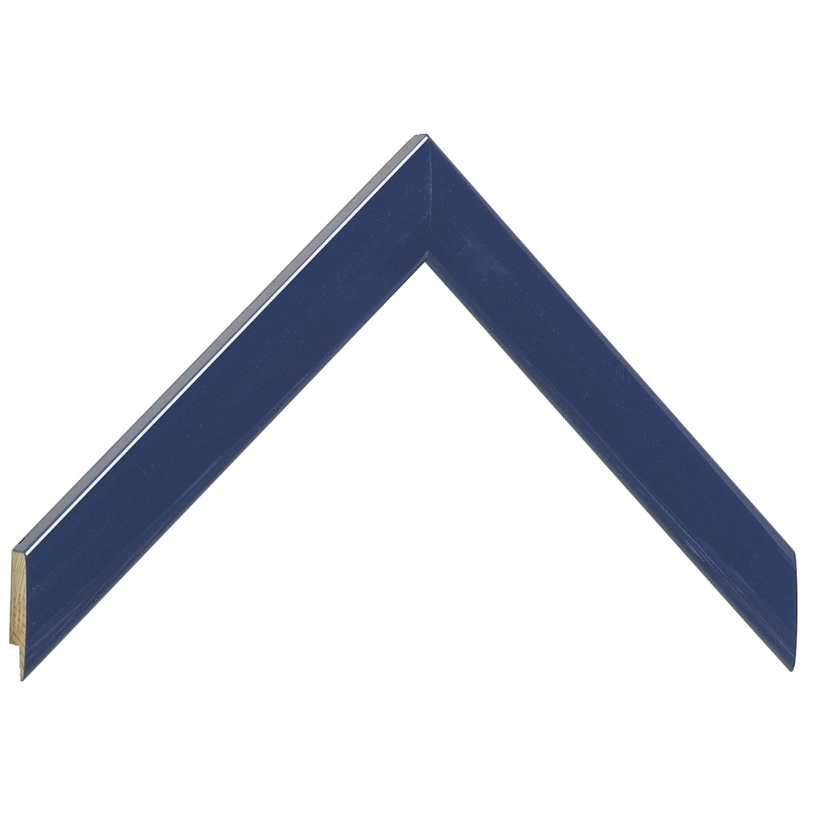 Bilderleiste Ayous 23 mm breit 13 mm hoch - Blau glänzend - Musterwinkel