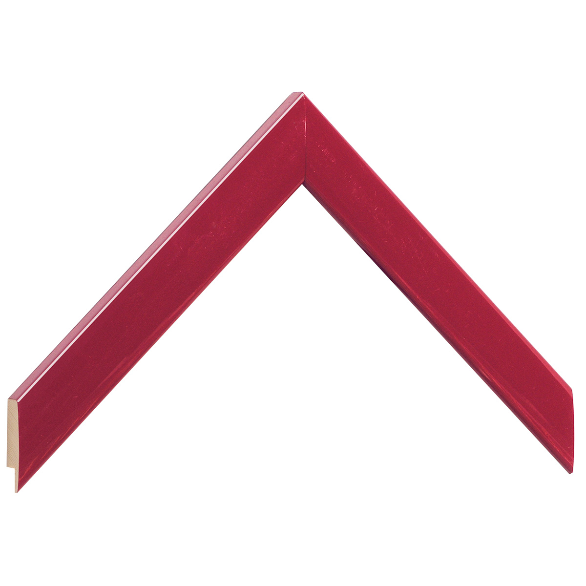Bilderleiste Ayous 23 mm breit 13 mm hoch - Bordeaux glänzend - Musterwinkel