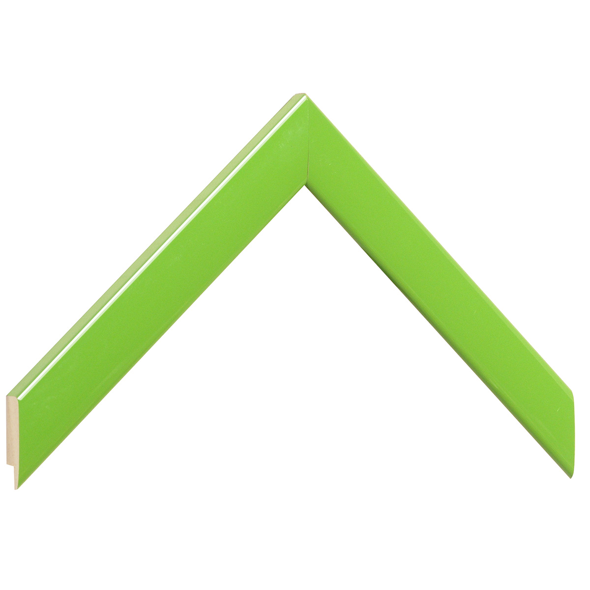 Bilderleiste Ayous 23 mm breit 13 mm hoch - Grasgrün glänzend - Musterwinkel