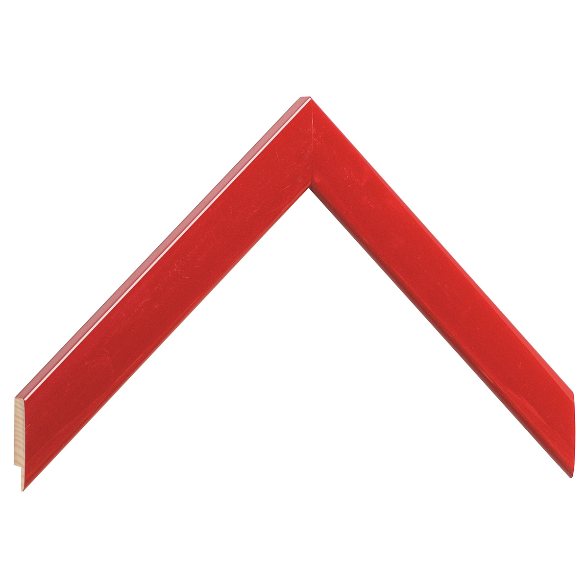 Bilderleiste Ayous 23 mm breit 13 mm hoch - Rot glänzend - Musterwinkel