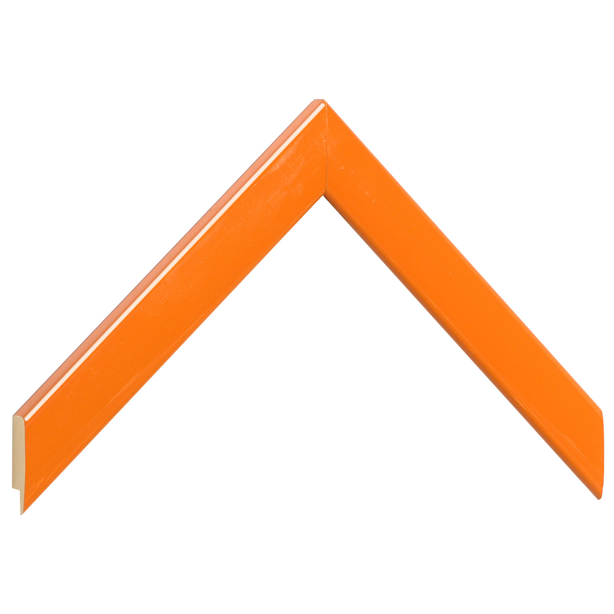 Bilderleiste Ayous 23 mm breit 13 mm hoch - Sonnenorange glänzend - Musterwinkel