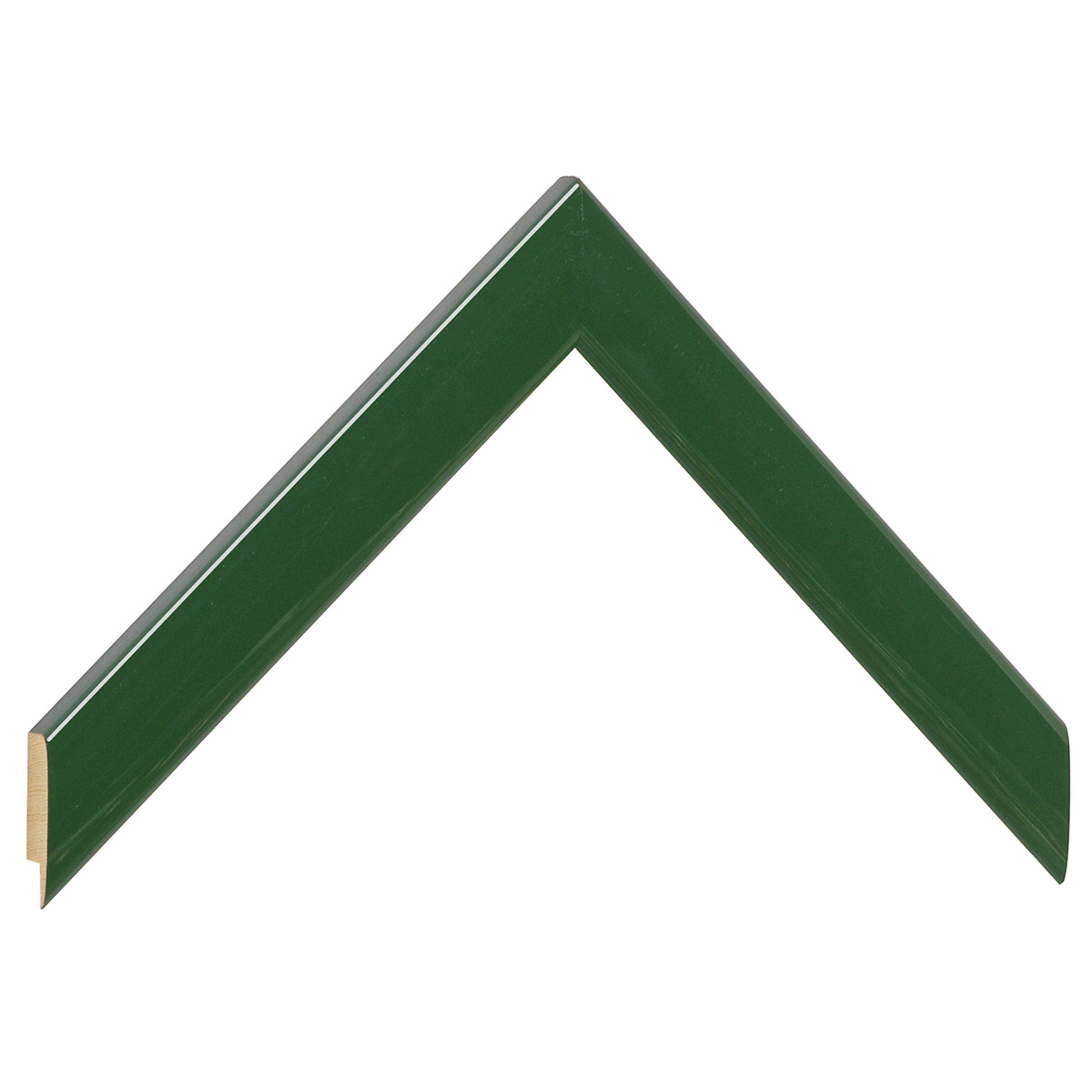 Bilderleiste Ayous 23 mm breit 13 mm hoch - Grün glänzend - Musterwinkel