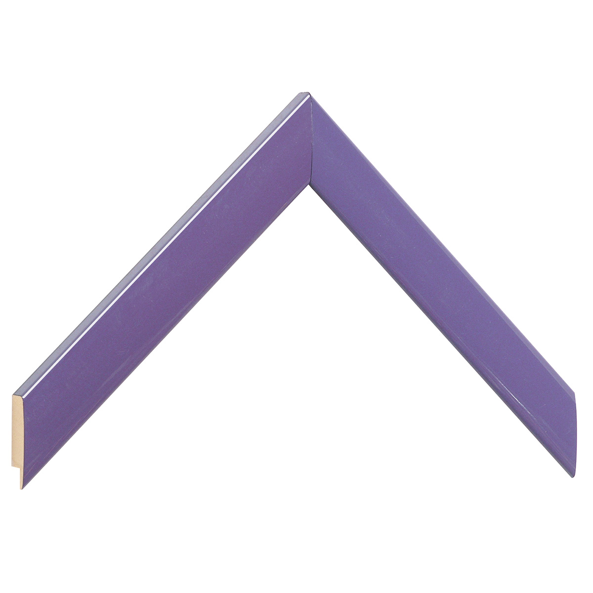Bilderleiste Ayous Breite 23 mm violett glänzend - Musterwinkel