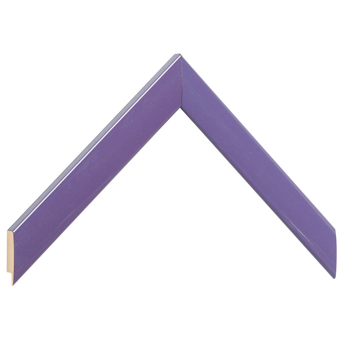 Bilderleiste Ayous 23 mm breit 13 mm hoch - Violett glänzend - Musterwinkel