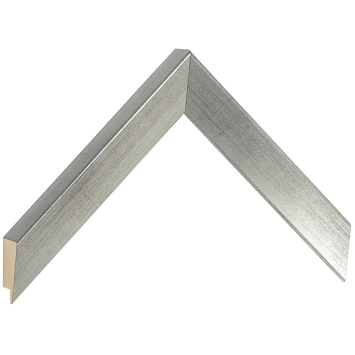 Bilderleiste keilgezinkte Pinie 26 mm breit 23 mm hoch - Silber - Musterwinkel
