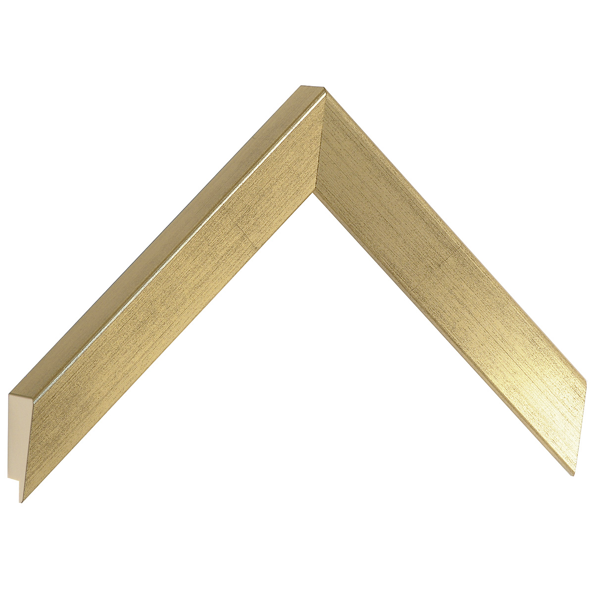 Bilderleiste keilgezinkte Pinie 26 mm breit 23 mm hoch - Gold - Musterwinkel