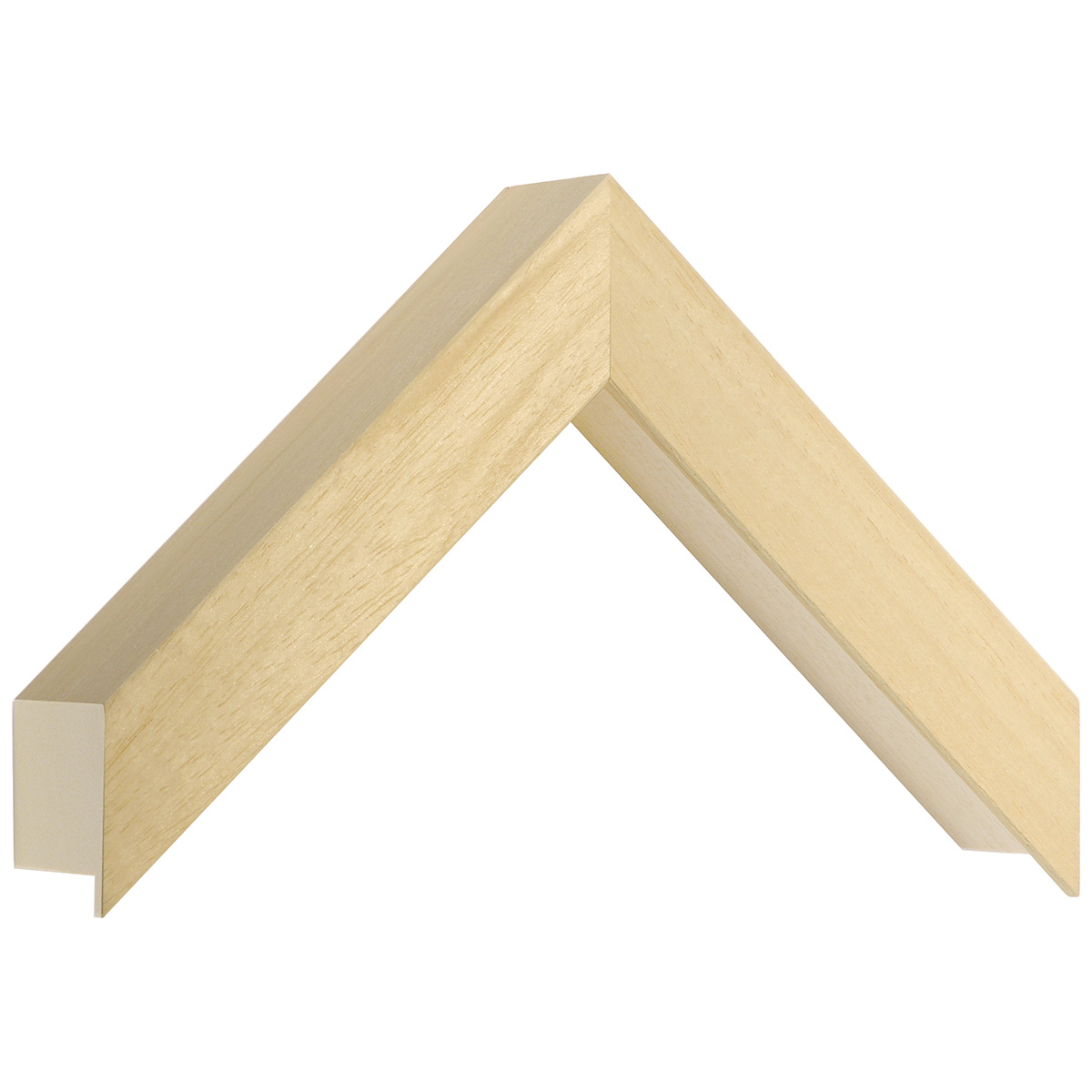 Bilderleiste Ayous roh - Breite 30 mm - Höhe 55 mm - Musterwinkel