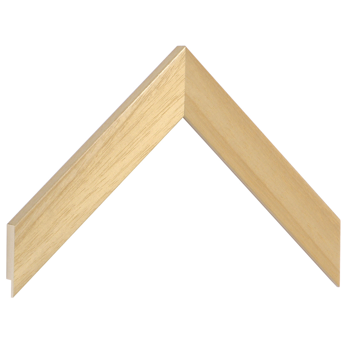 Bilderleiste Ayous flach 30 mm breit 14 mm hoch - Naturholz - Musterwinkel
