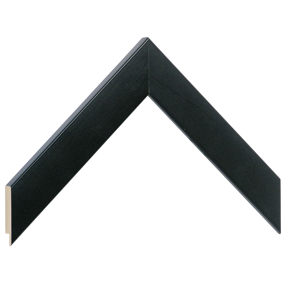 Bilderleiste Ayous flach 30 mm breit 14 mm hoch - Schwarz matt - Musterwinkel