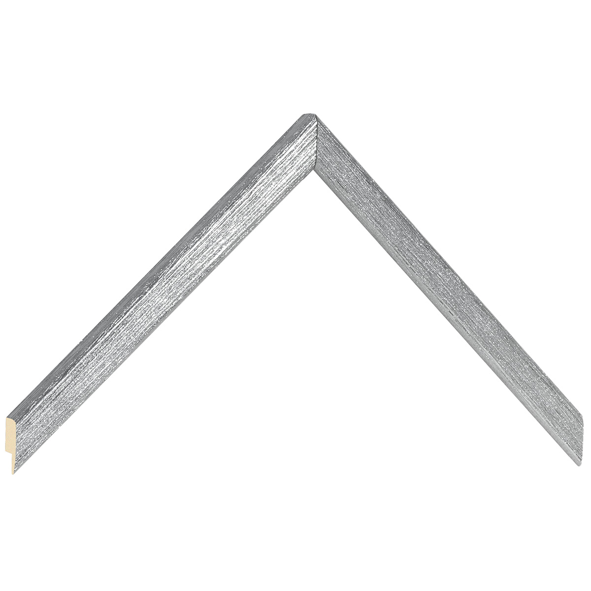 Bilderleiste Ayous 13 mm breit 13 mm hoch - Silber offenporig - Musterwinkel