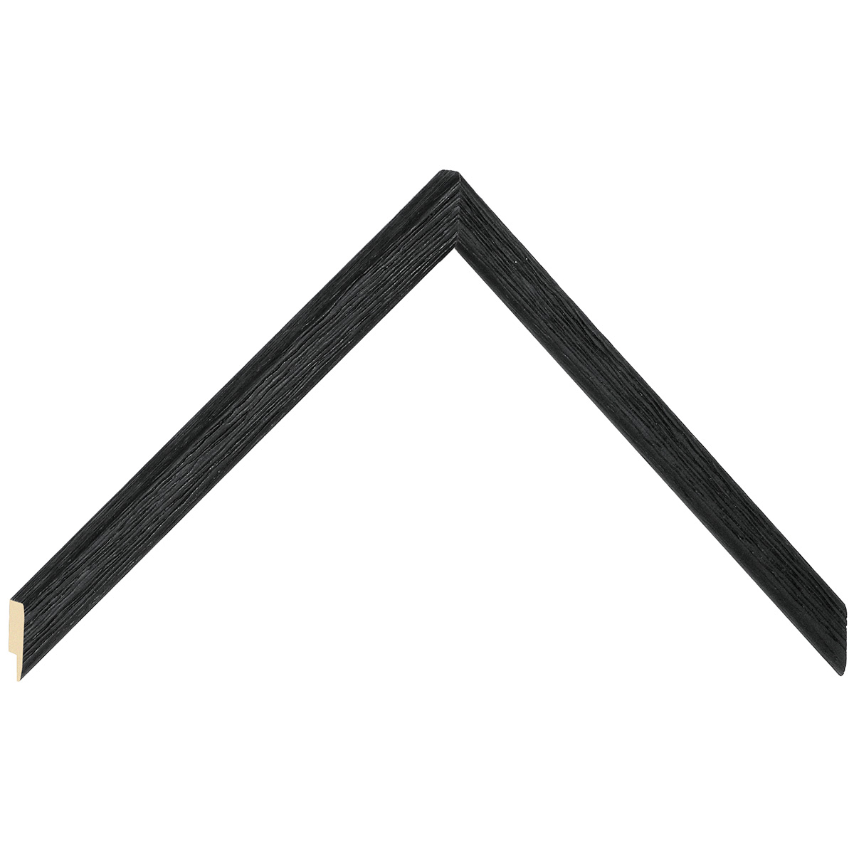 Bilderleiste Ayous 13 mm breit 13 mm hoch - Schwarz offenporig - Musterwinkel