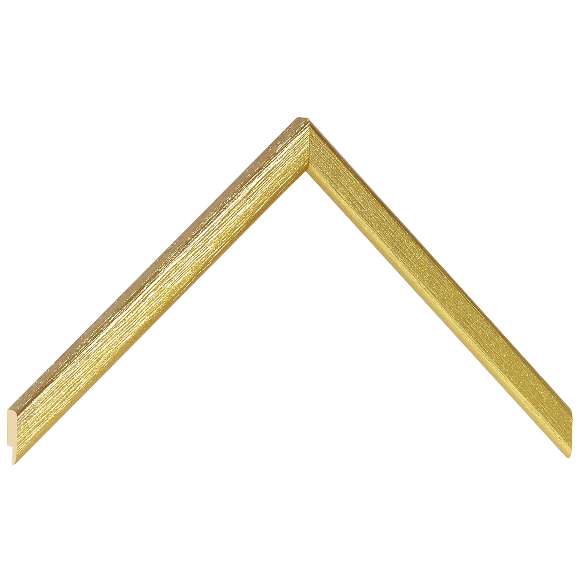 Bilderleiste Ayous 13 mm breit 13 mm hoch - Gold offenporig - Musterwinkel