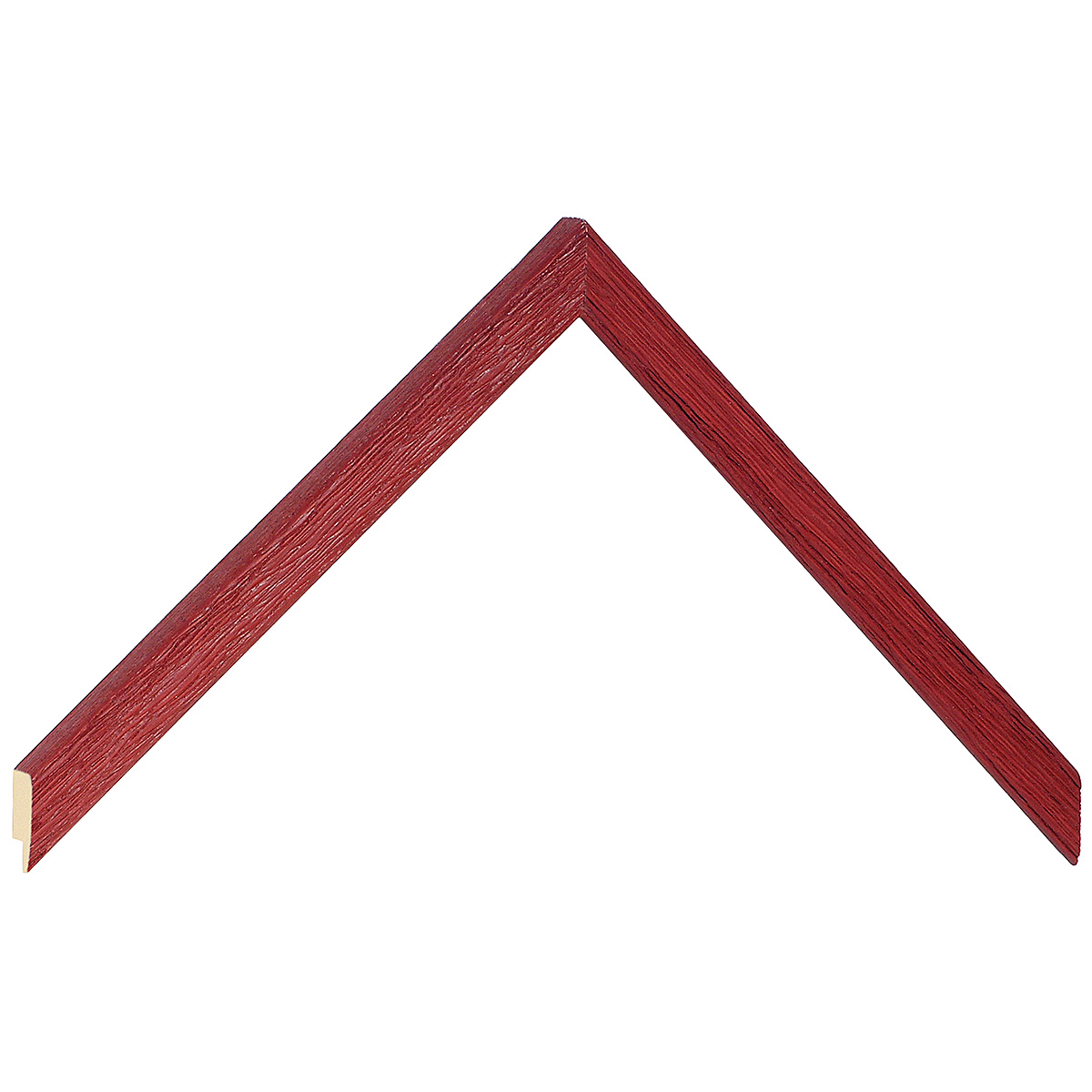 Bilderleiste Ayous 13 mm breit 13 mm hoch - Rot offenporig - Musterwinkel
