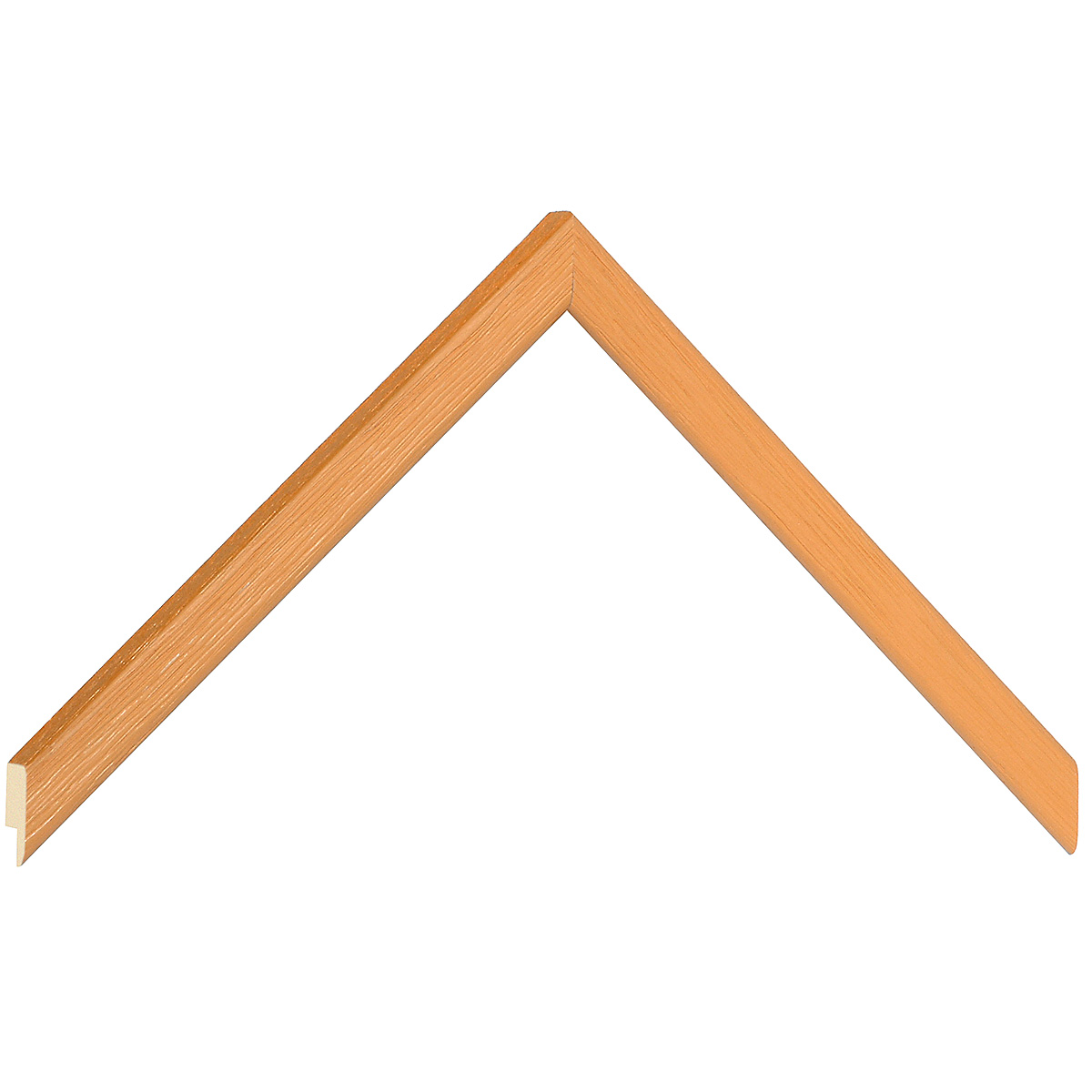 Bilderleiste Ayous 13 mm breit 13 mm hoch - Orange offenporig - Musterwinkel