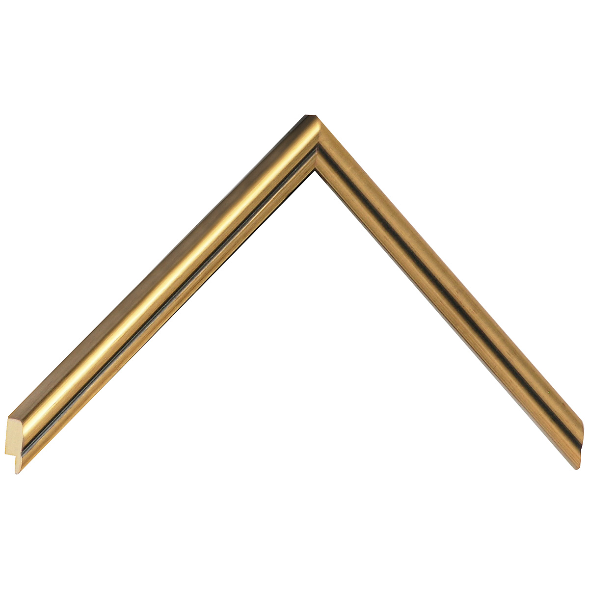 Bilderleiste Ayous 12 mm breit 16 mm hoch - Gold - Musterwinkel