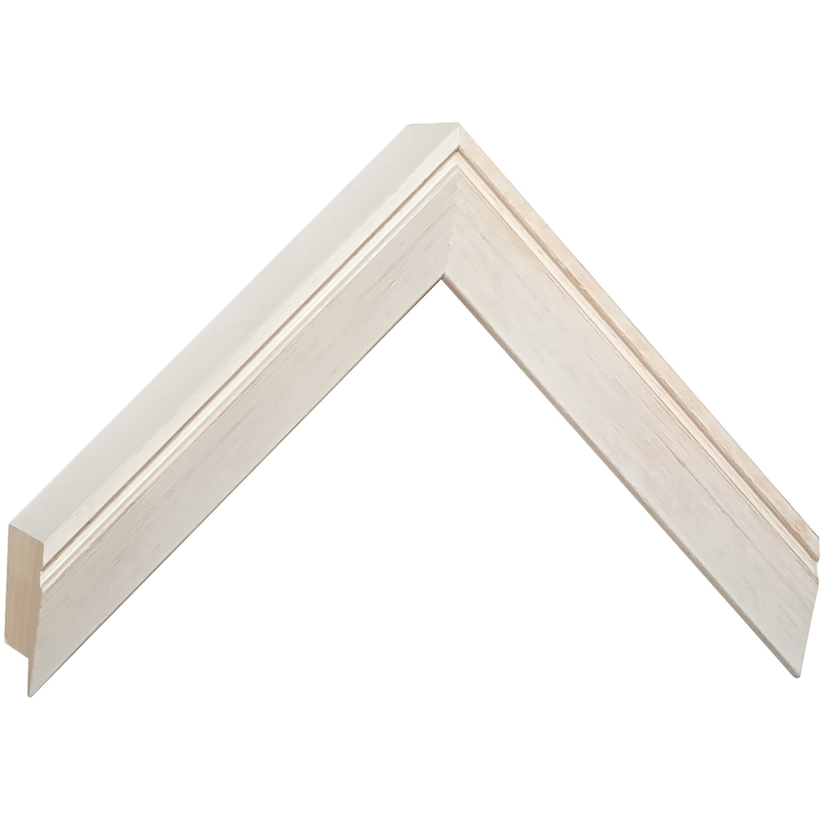 Bilderleiste Ayous 22 mm hoch 19 breit - creme matt - Musterwinkel