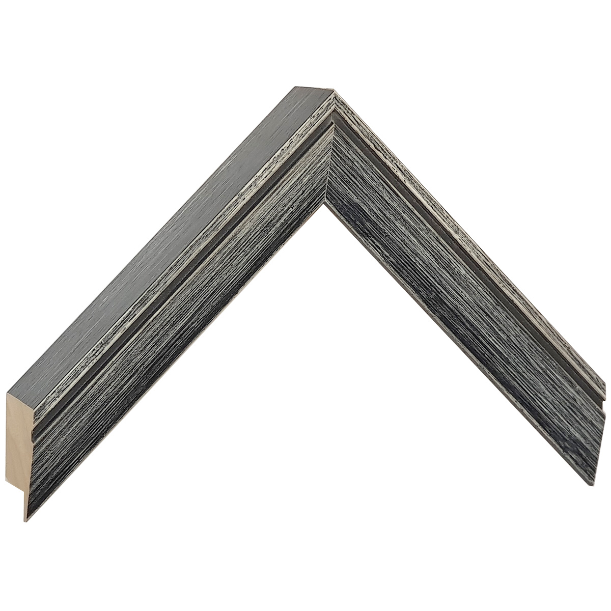 Bilderleiste Ayous 19 mm breit 22 mm hoch -  Schwarz - Musterwinkel