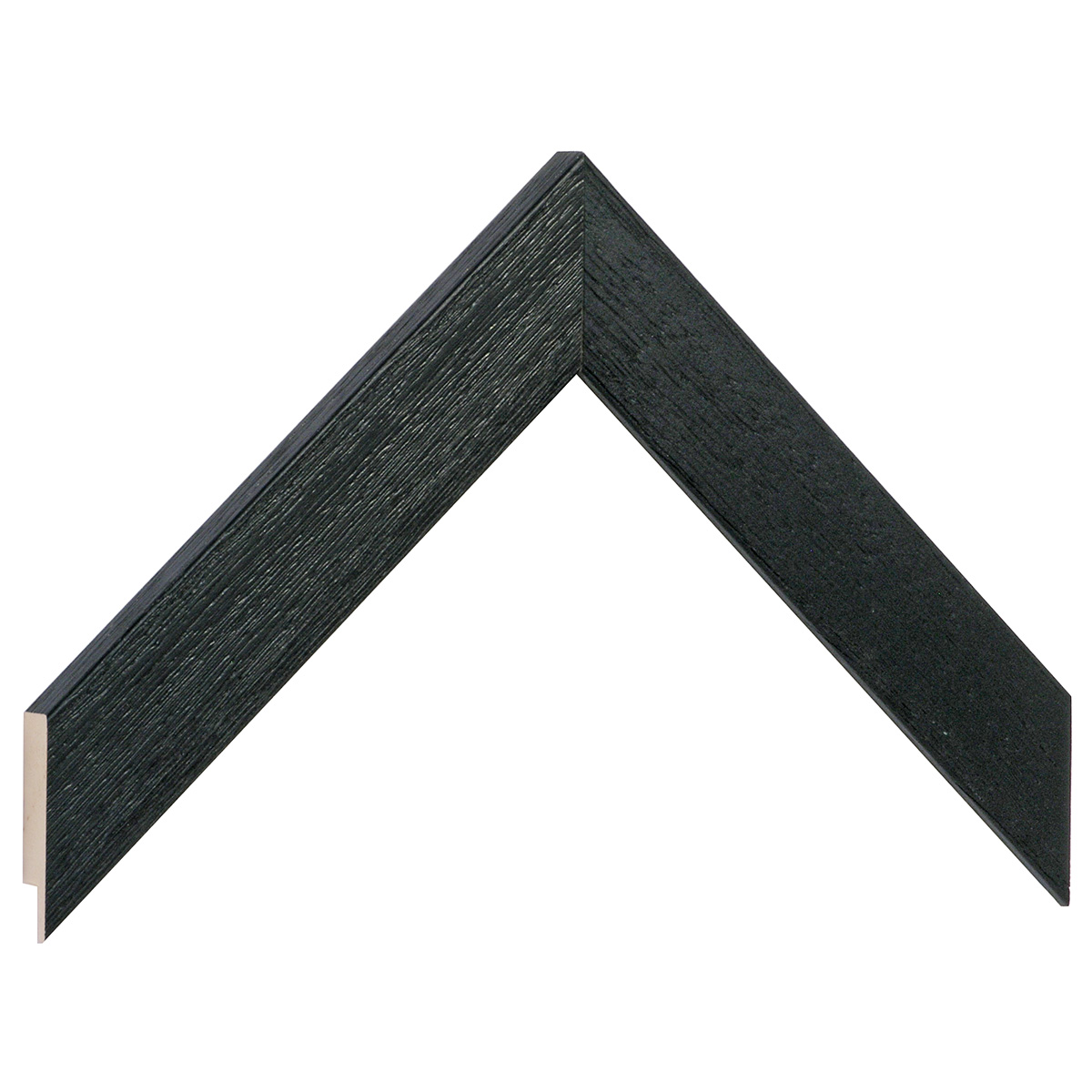 Bilderleiste Ayous flach 30 mm breit 14 mm hoch - Schwarz  - Musterwinkel