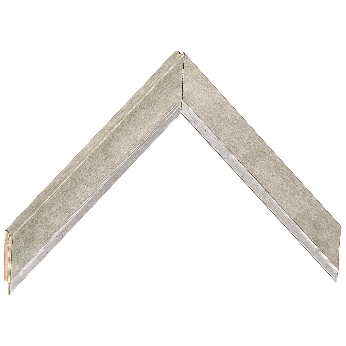 Bilderleiste keilgezinkte Pinie 26 mm breit 14 mm hoch - Gold - Musterwinkel