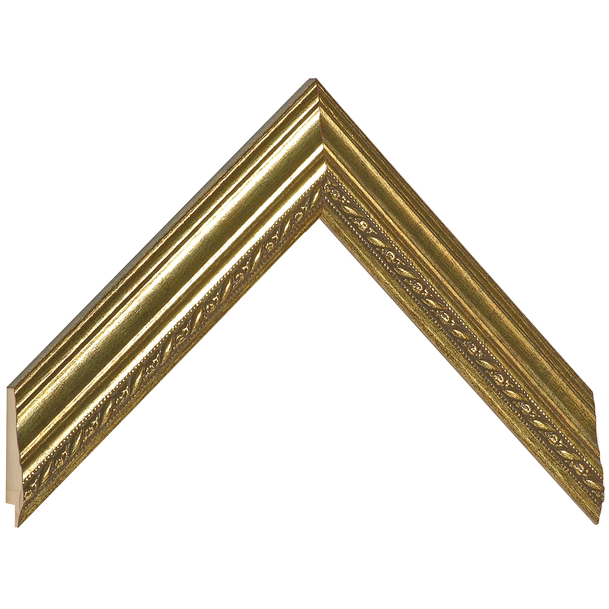 Bilderleiste Ayous 33 mm breit 21 mm hoch - Gold mit Verzierung - Musterwinkel