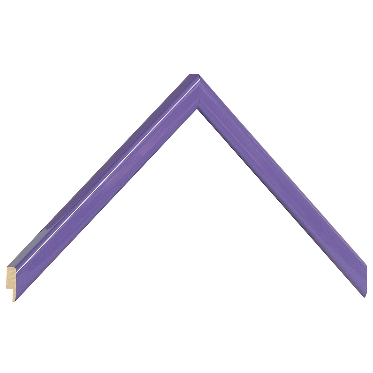 Bilderleiste keilgezinkte Pinie 14 mm breit - violett glänzend - Musterwinkel