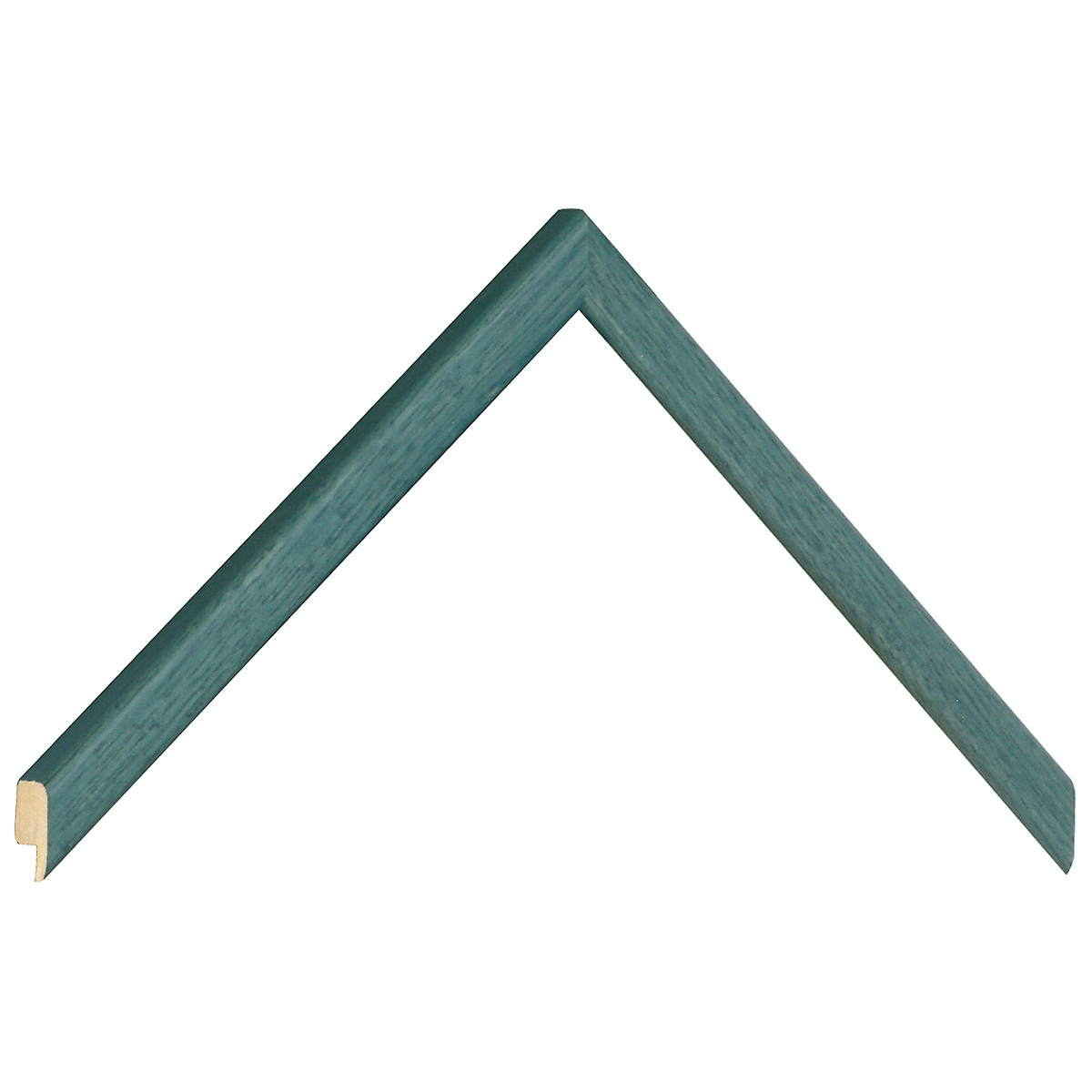 Bilderleiste Lindenholz  14 mm breit 14 mm hoch - Blau - Musterwinkel