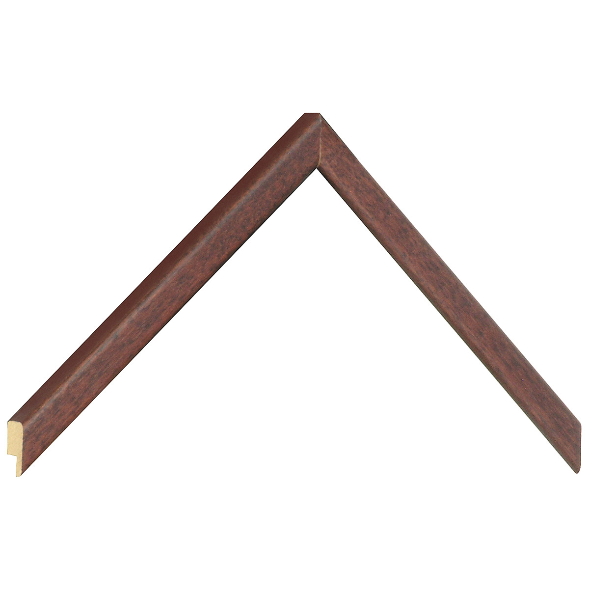 Bilderleiste Lindenholz  14 mm breit 14 mm hoch - Mahagoni - Musterwinkel