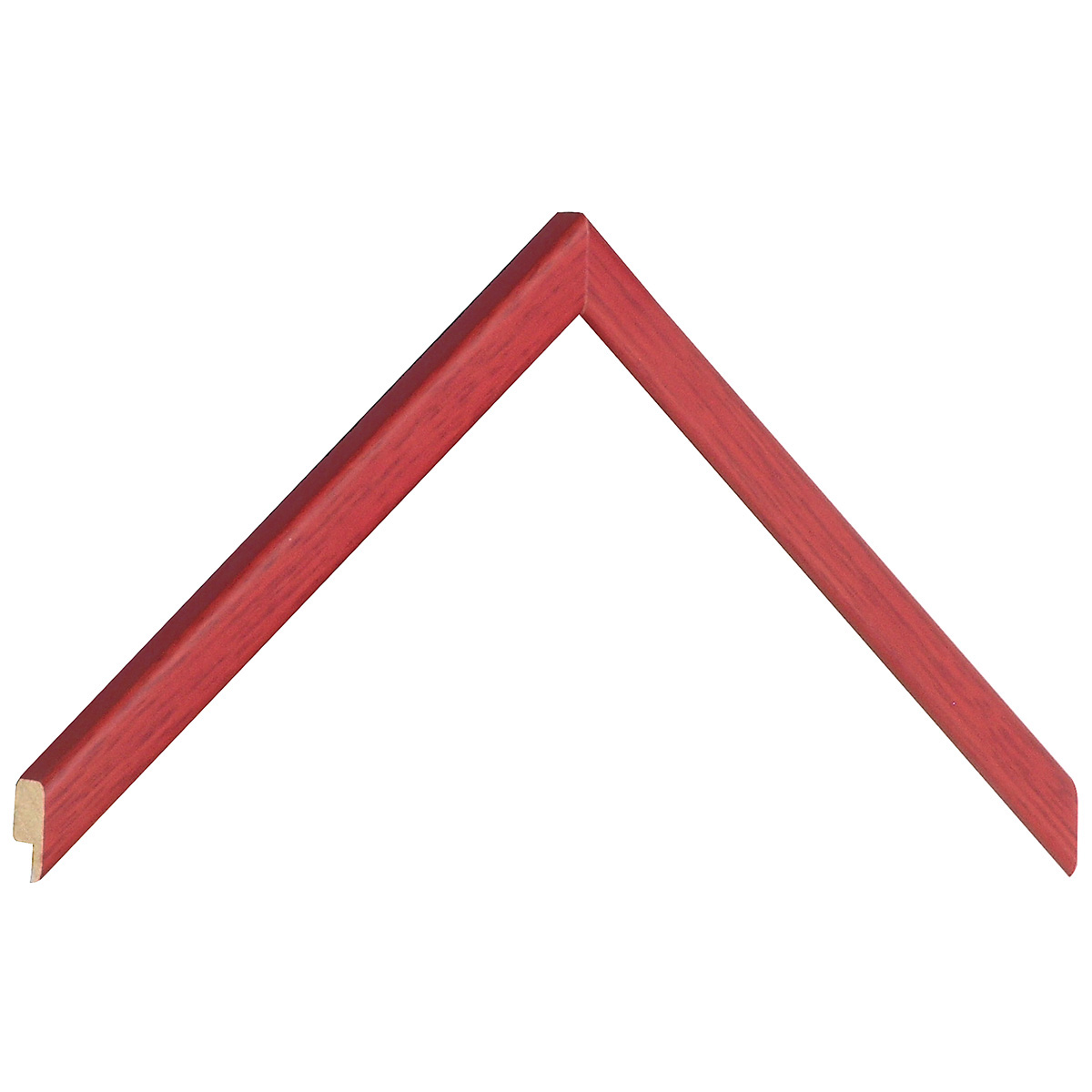Bilderleiste Lindenholz  14 mm breit 14 mm hoch - Rot - Musterwinkel