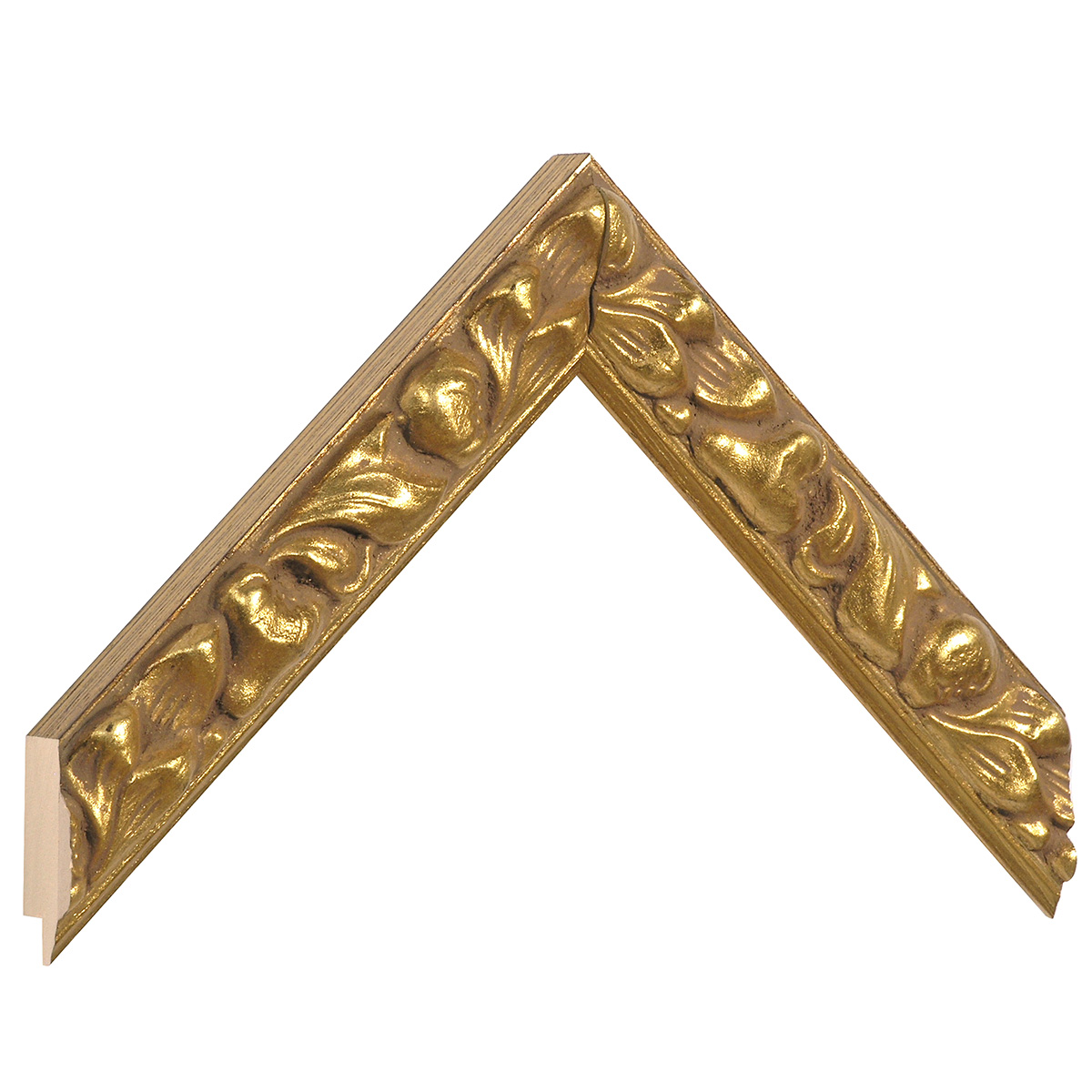 Bilderleiste Ayous 29 mm breit 21 mm hoch -  Gold, verziert - Musterwinkel